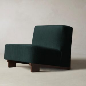 The Remsen Chair - Performance Velvet Emerald