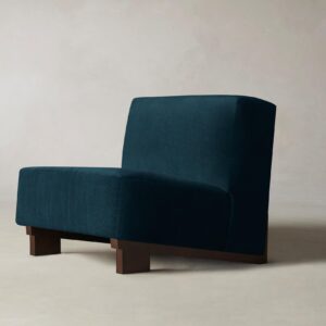 The Remsen Chair - Performance Velvet Lagoon