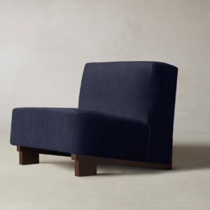 The Remsen Chair - Performance Velvet Midnight