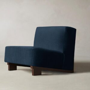 The Remsen Chair - Performance Velvet Sapphire