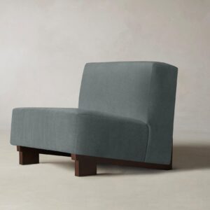The Remsen Chair - Performance Velvet Seafoam