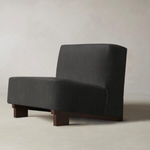 The Remsen Chair - Performance Velvet Slate