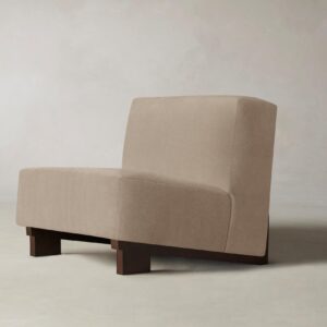The Remsen Chair - Performance Velvet Taupe