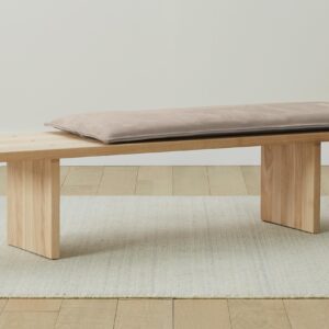 The Reyes Bench - Nubuck Leather Fawn