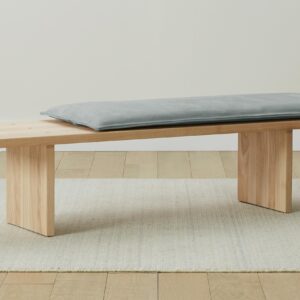 The Reyes Bench - Nubuck Leather Tide