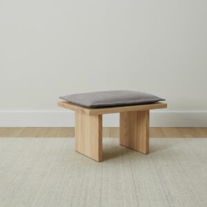 The Reyes Stool - Nubuck Leather Asphalt