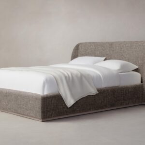 The Smith Bed - Heritage Belgian Linen Carob