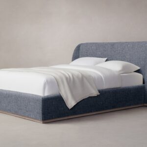 The Smith Bed - Heritage Belgian Linen Lake
