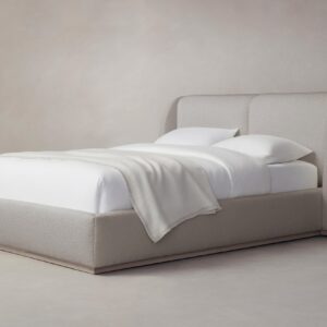 The Smith Bed - Italian Bouclé Fossil