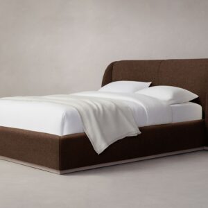 The Smith Bed - Italian Brushed Wool Cocoa