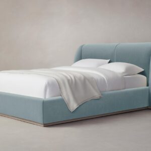The Smith Bed - Mohair Slate Blue