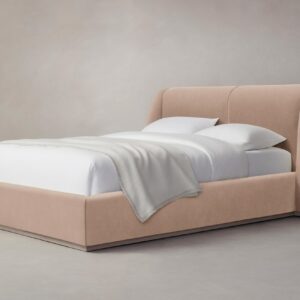 The Smith Bed - Performance Velvet Dusty Rose