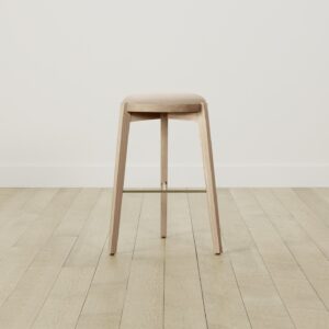 The Stanton Bar & Counter Stool - Heritage Belgian Linen Husk