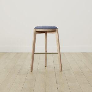 The Stanton Bar & Counter Stool - Heritage Belgian Linen Lake