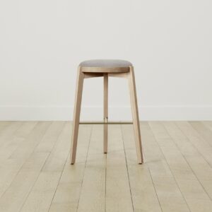 The Stanton Bar & Counter Stool - Italian Bouclé Fossil