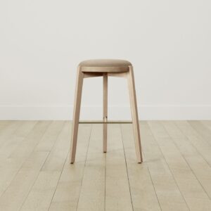 The Stanton Bar & Counter Stool - Italian Brushed Wool Fox