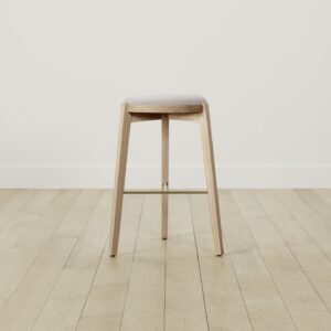 The Stanton Bar & Counter Stool - Italian Brushed Wool Vanilla