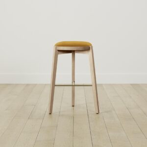 The Stanton Bar & Counter Stool - Mohair Amber