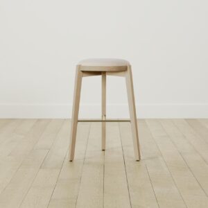 The Stanton Bar & Counter Stool - Nubuck Leather Sail