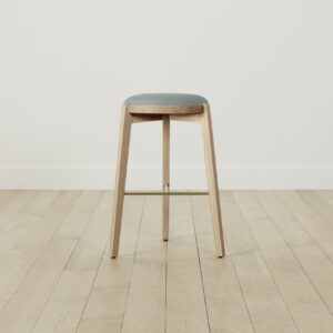 The Stanton Bar & Counter Stool - Nubuck Leather Tide
