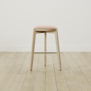 The Stanton Bar & Counter Stool - Performance Velvet Dusty Rose