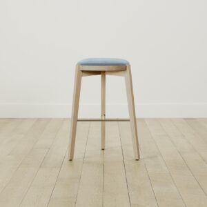 The Stanton Bar & Counter Stool - Performance Velvet Sky
