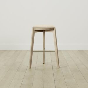 The Stanton Bar & Counter Stool - Tuscan Leather Bisque