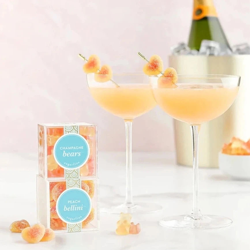 Peach Bellini Gummy Hearts