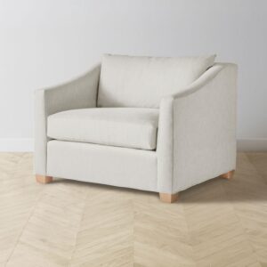 The Sullivan Chair-and-a-Half - Italian Brushed Wool Vanilla