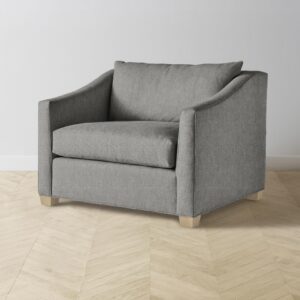 The Sullivan Chair-and-a-Half - Merino Granite