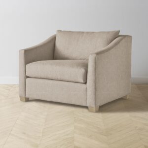 The Sullivan Chair-and-a-Half - Merino Wheat