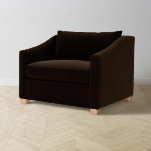 The Sullivan Chair-and-a-Half - Mohair Chocolate