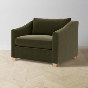 The Sullivan Chair-and-a-Half - Mohair Moss