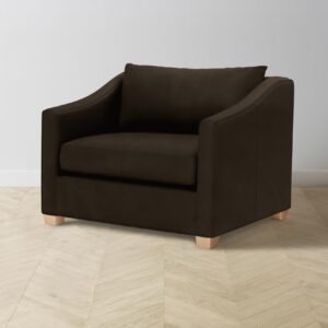 The Sullivan Chair-and-a-Half - Nubuck Leather Espresso