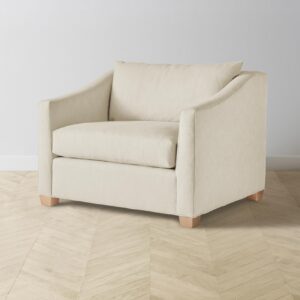 The Sullivan Chair-and-a-Half - Performance Linen Weave Prairie