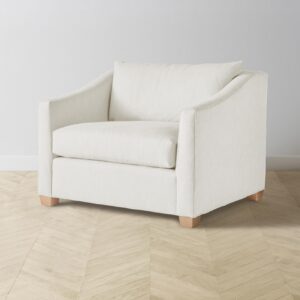 The Sullivan Chair-and-a-Half - Performance Linen Weave Flour