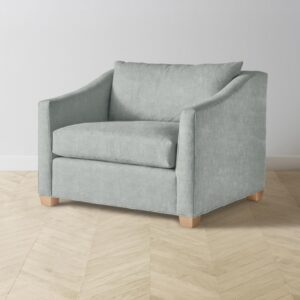 The Sullivan Chair-and-a-Half - Performance Mélange Weave Seaglass