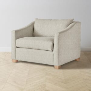 The Sullivan Chair-and-a-Half - Performance Stonewashed Linen Dew