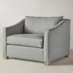 The Sullivan Chair-and-a-Half - Performance Linen Weave Cloud