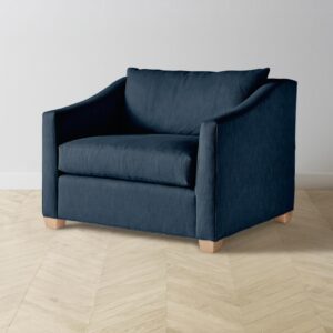 The Sullivan Chair-and-a-Half - Performance Linen Weave Bay