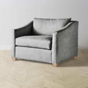 The Sullivan Chair-and-a-Half - Performance Textured Tweed Alpine