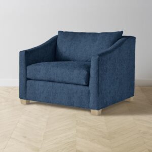 The Sullivan Chair-and-a-Half - Performance Tweed Denim
