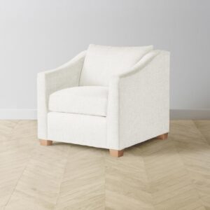 The Sullivan Chair - Heritage Belgian Linen Egret