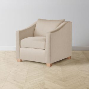 The Sullivan Chair - Heritage Belgian Linen Husk