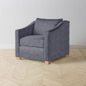 The Sullivan Chair - Heritage Belgian Linen Lake