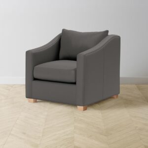 The Sullivan Chair - Pebbled Leather Ash