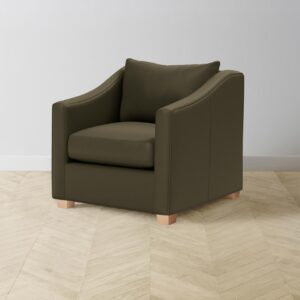 The Sullivan Chair - Pebbled Leather Truffle