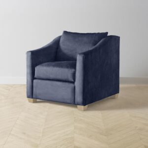 The Sullivan Chair - Performance Velvet Midnight