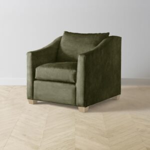 The Sullivan Chair - Performance Velvet Olive