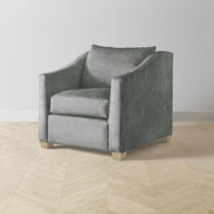 The Sullivan Chair - Performance Velvet Seafoam